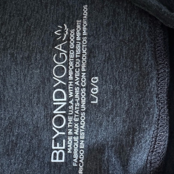 Beyond Yoga Spacedye Leggings Darkest Night Black Activewear Workout Pilate $108 - Picture 6 of 8